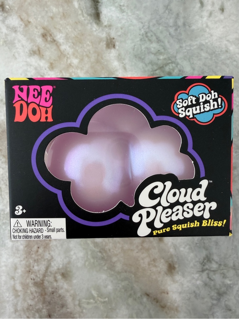 NEW! NeeDoh Cloud Pleaser Soft Squish Toy - Pink/Purple BNIB!